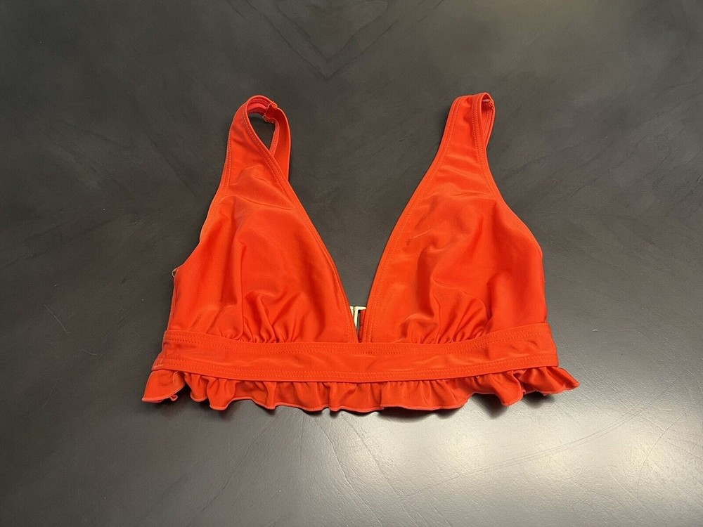 Wolf & Whistle Women bikini top Gold Buckle 6DDD Red